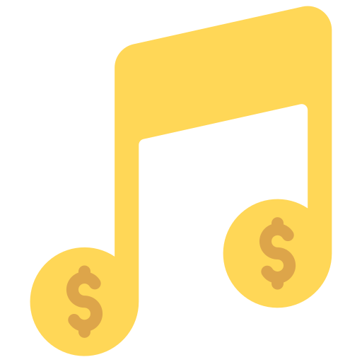 Music store Juicy Fish Flat icon