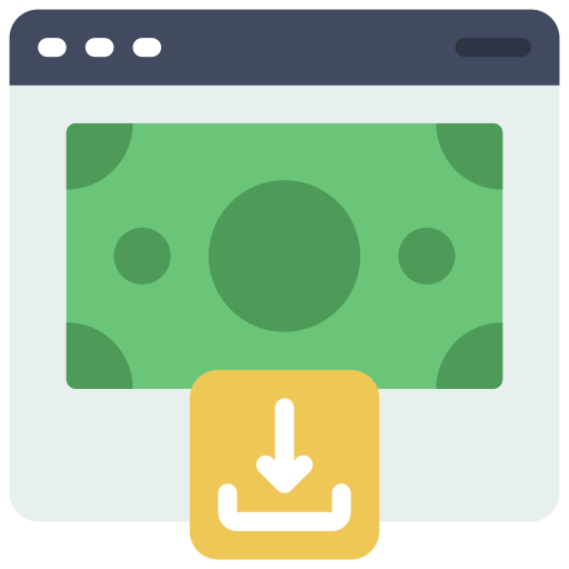 online-geld Juicy Fish Flat icon