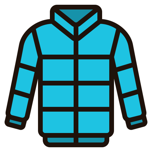 Зимняя куртка Generic Outline Color иконка
