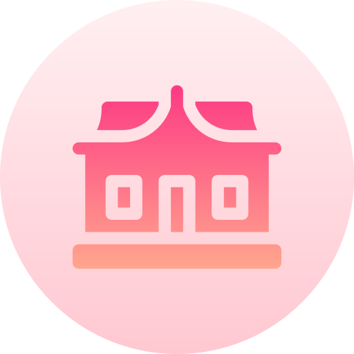 House Basic Gradient Circular icon