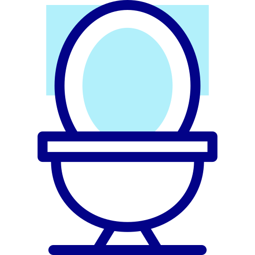 toaleta Detailed Mixed Lineal color ikona