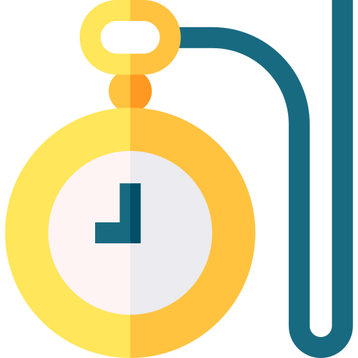 Pocket watch Basic Straight Flat icon