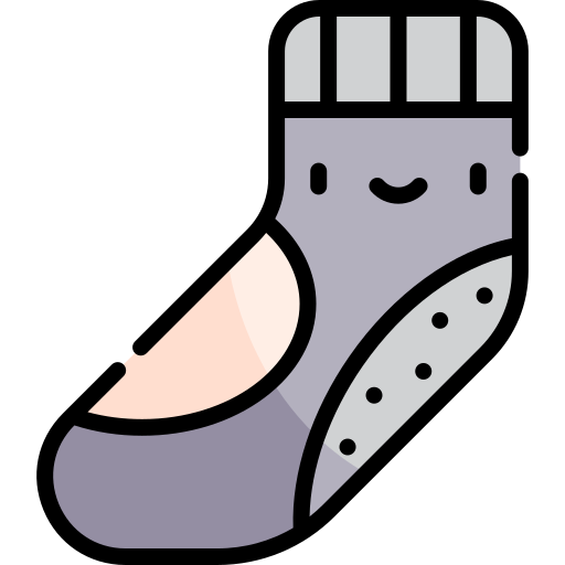 Sock Kawaii Lineal color icon
