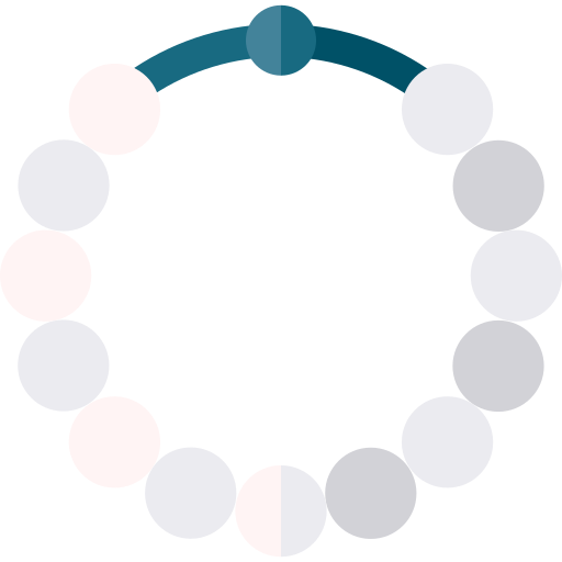 Pearl necklace Basic Straight Flat icon