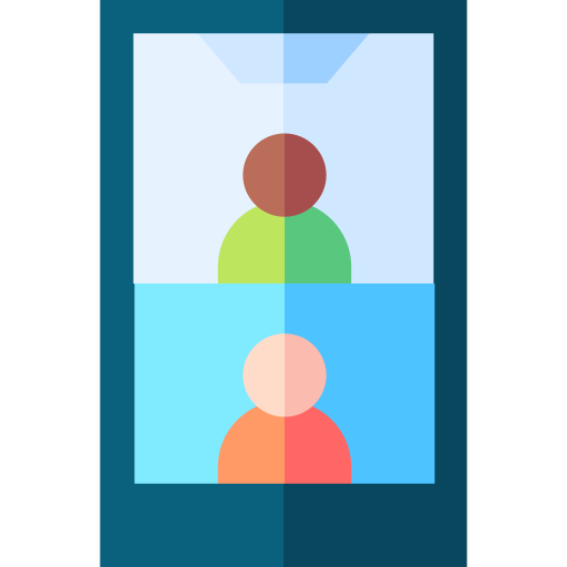 Video call Basic Straight Flat icon