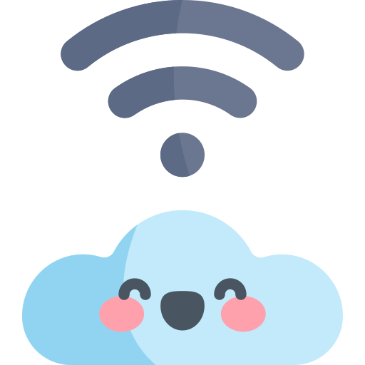 wi-fi Kawaii Flat icon