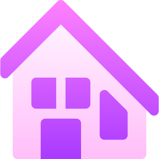 Современный дом Basic Gradient Gradient иконка