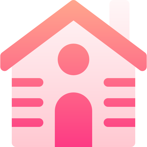 Wooden house Basic Gradient Gradient icon