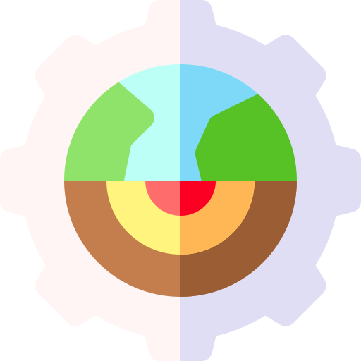 지질학 Basic Rounded Flat icon