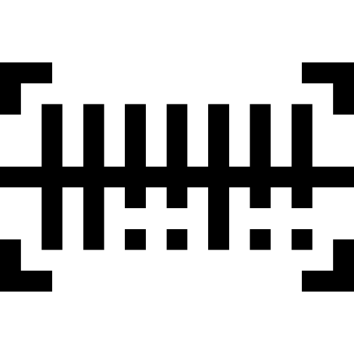 streepjescode Basic Straight Lineal icoon