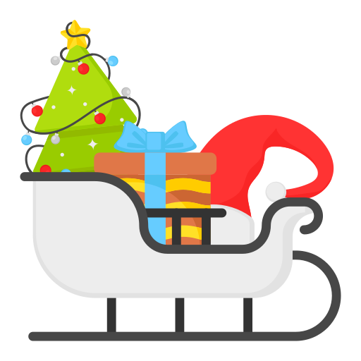 Santa claus sled Generic Flat icon