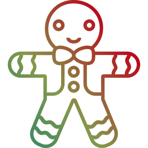 Gingerbread man Generic Gradient icon
