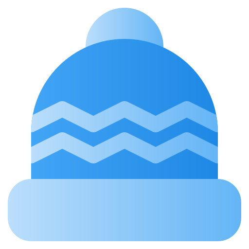 sombrero de invierno Generic Flat Gradient icono