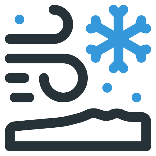 burza śnieżna Generic Fill & Lineal ikona