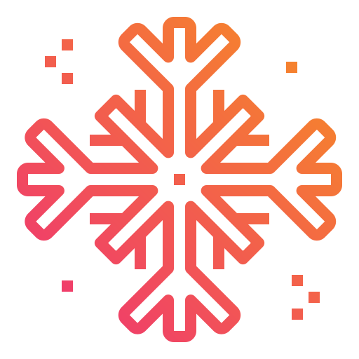 płatki śniegu Mangsaabguru Lineal Gradient ikona