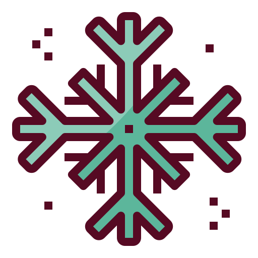 copos de nieve Mangsaabguru Lineal Color icono