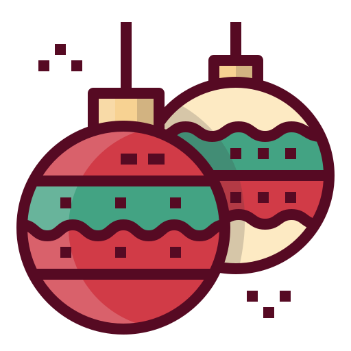 Christmas ball Mangsaabguru Lineal Color icon