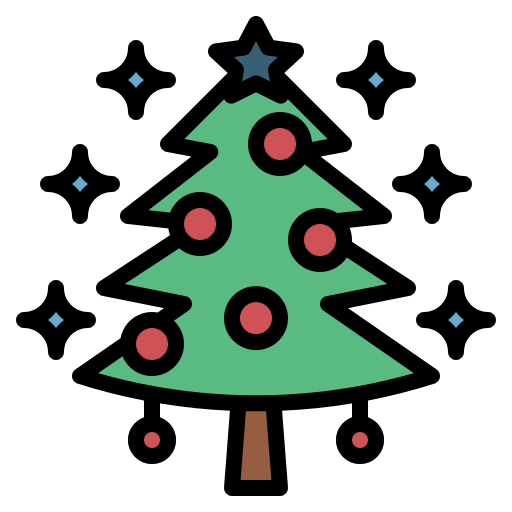 Christmas tree Generic Outline Color icon
