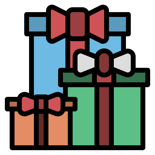 geschenkbox Generic Outline Color icon