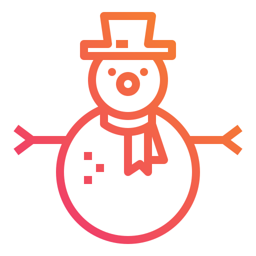 Snowman Mangsaabguru Lineal Gradient icon