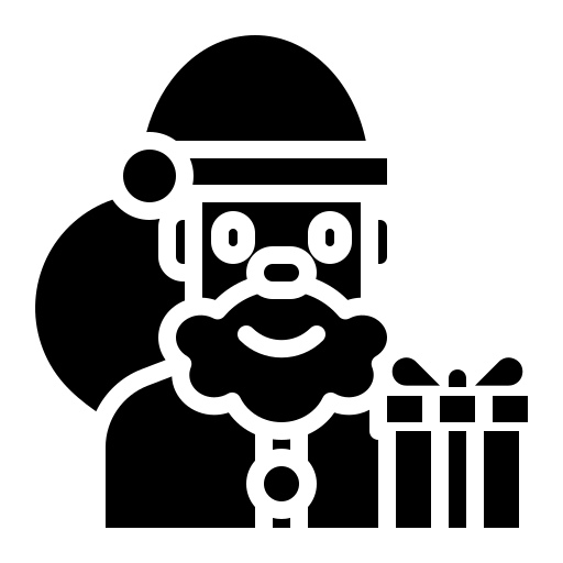 Дед Мороз Generic Glyph иконка