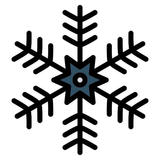 Snowflake Generic Outline Color icon