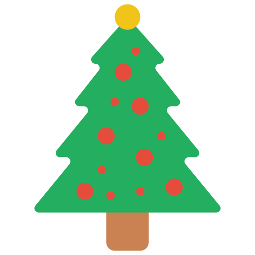Рождественская елка Basic Miscellany Flat иконка