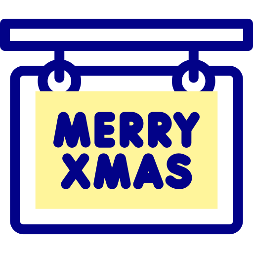 feliz navidad Detailed Mixed Lineal color icono