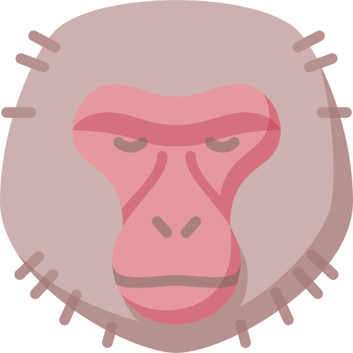 Snow macaque Special Flat icon