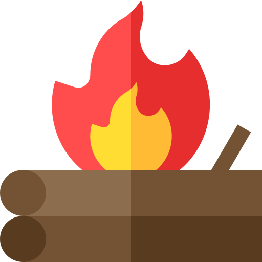 Firewood Basic Straight Flat icon