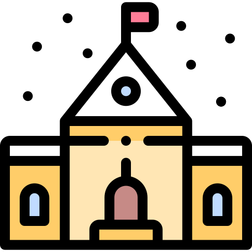 rathaus Detailed Rounded Lineal color icon