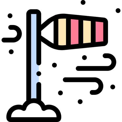 Ветроуказатель Detailed Rounded Lineal color иконка