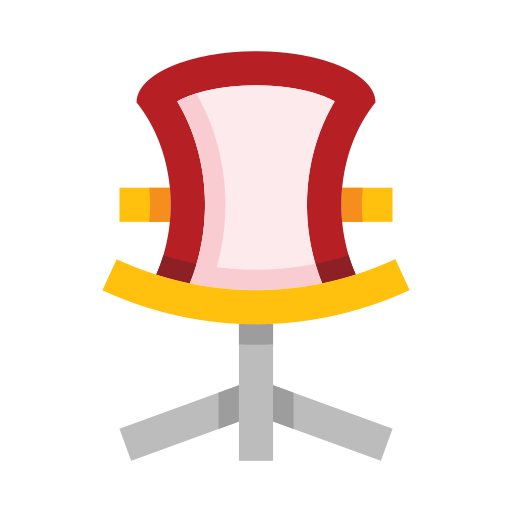 silla de oficina edt.im Lineal color icono