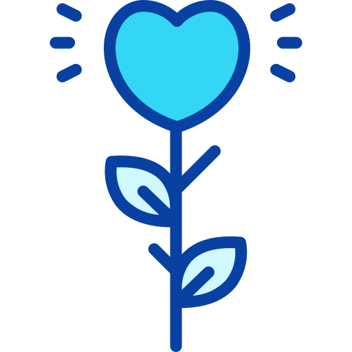 planta do amor Generic Blue Ícone