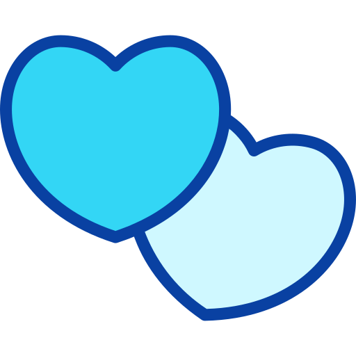 cœur Generic Blue Icône