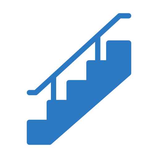 escalier Generic Blue Icône