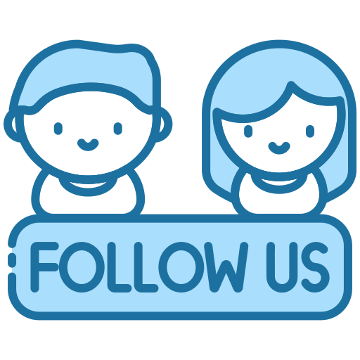 Follow us Generic Blue icon