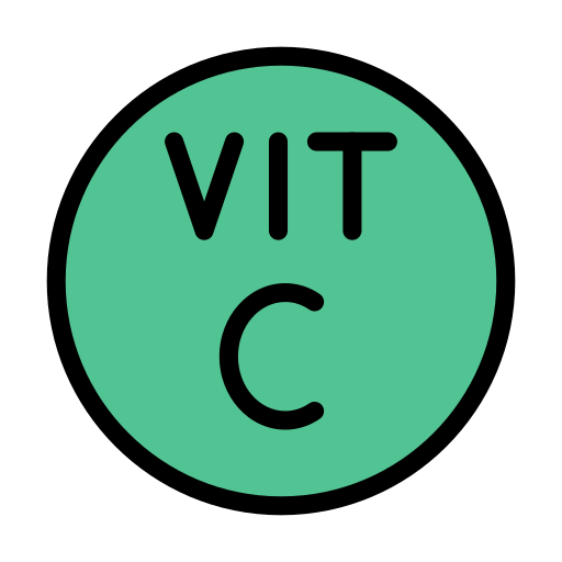 Vitamin c Vector Stall Lineal Color icon