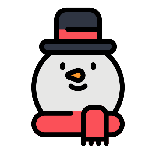 雪だるま Generic Outline Color icon