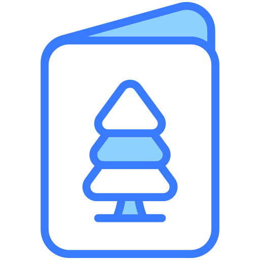 tarjeta de navidad Generic Blue icono