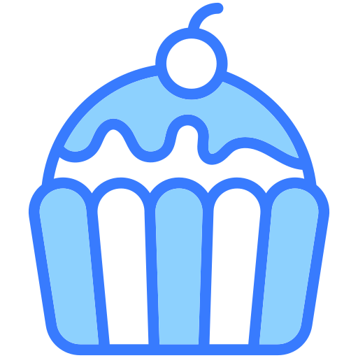 cup-cake Generic Blue icoon