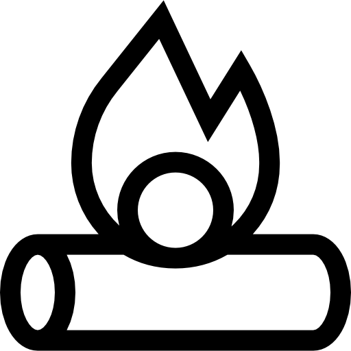 たき火 Basic Straight Lineal icon