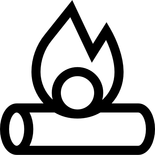 feu Basic Straight Lineal Icône