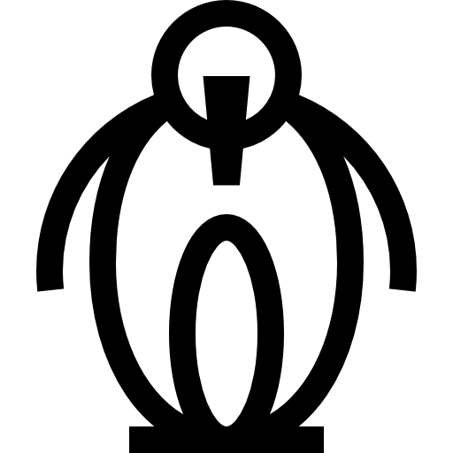 pingwin Basic Straight Lineal ikona