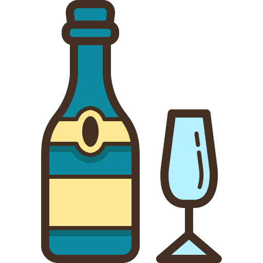 Champagne Generic Outline Color icon