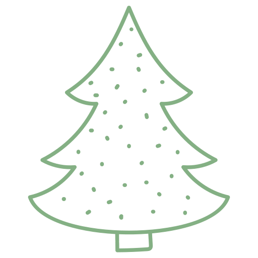 drzewko świąteczne Generic Hand Drawn Color ikona