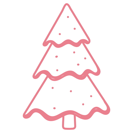 kerstboom Generic Hand Drawn Color icoon