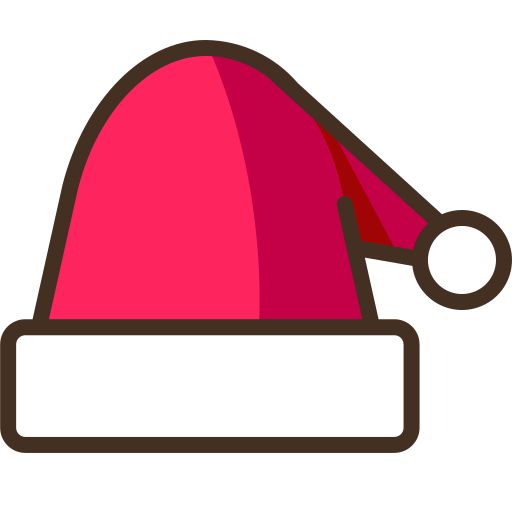 クリスマスハット Generic Outline Color icon