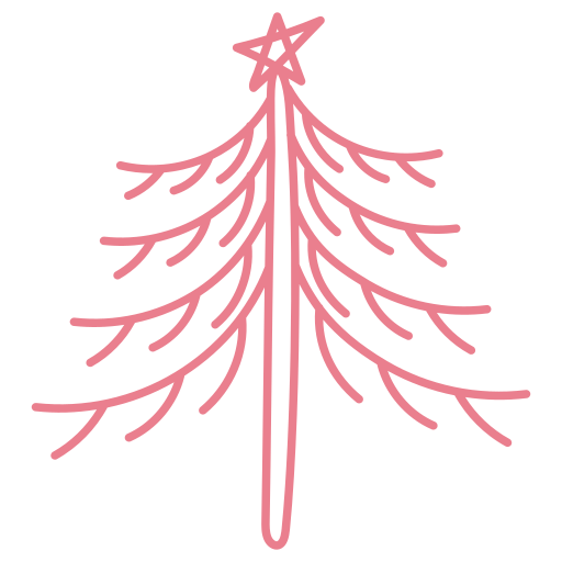 drzewko świąteczne Generic Hand Drawn Color ikona