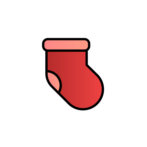 calcetín Generic Thin Outline Color icono